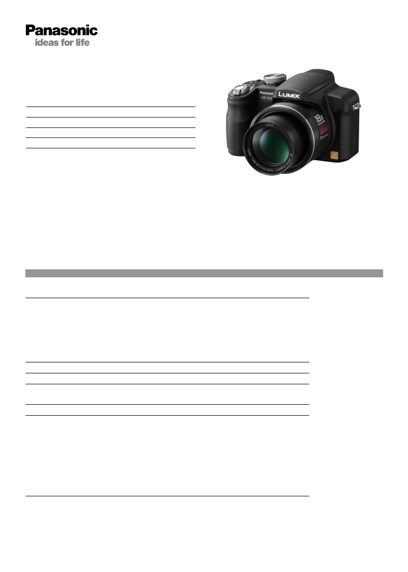 PANASONIC DMC-FZ28EF-K User Manual