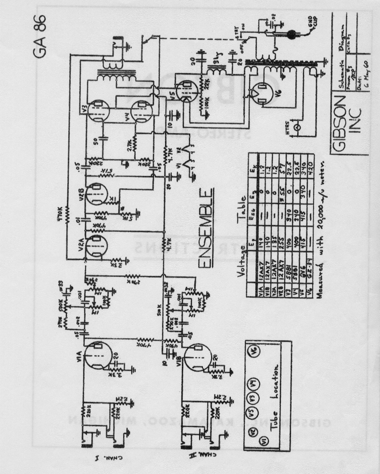 Gibson ga86 schematic