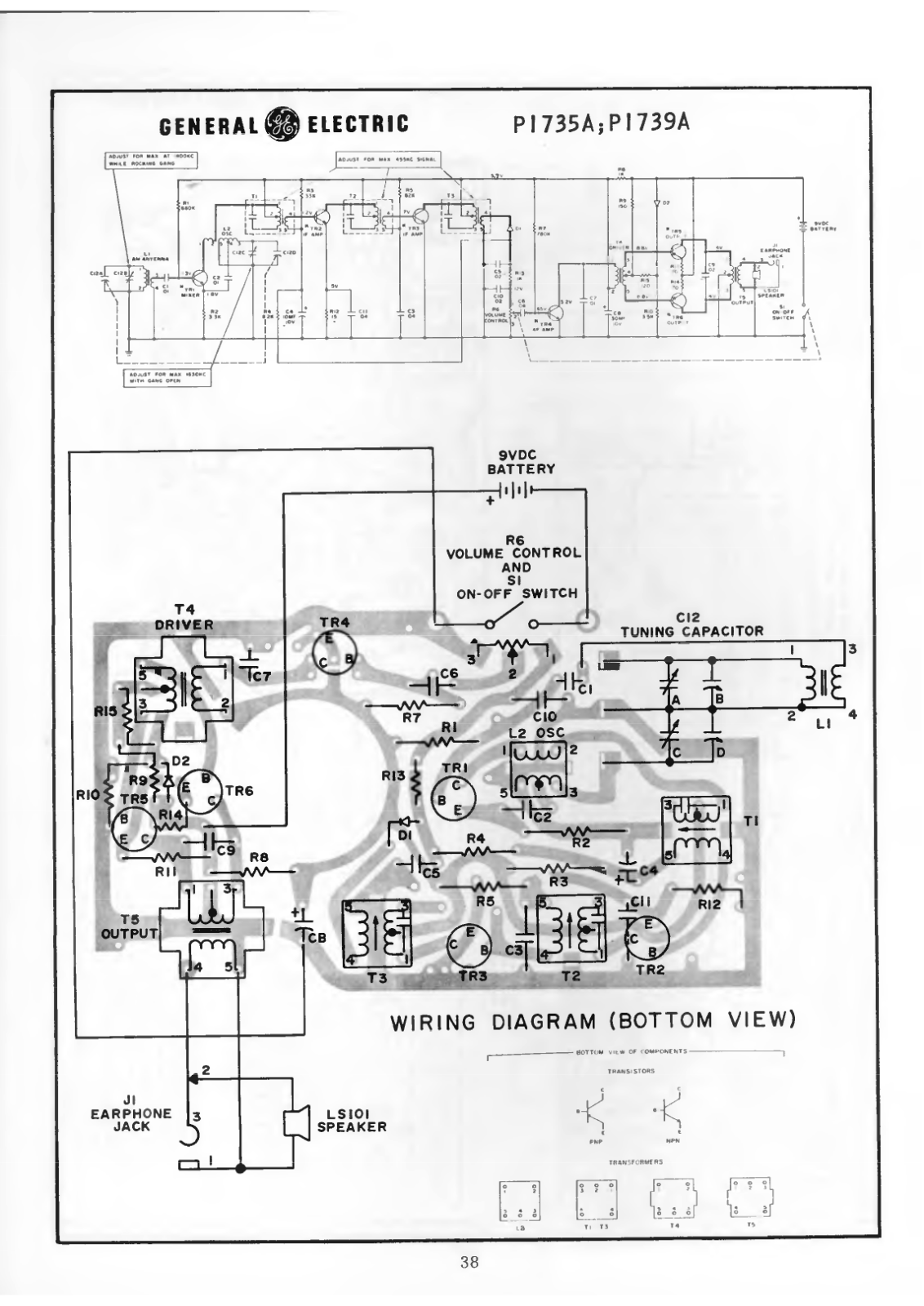 General P1735A, P1739A Schematic