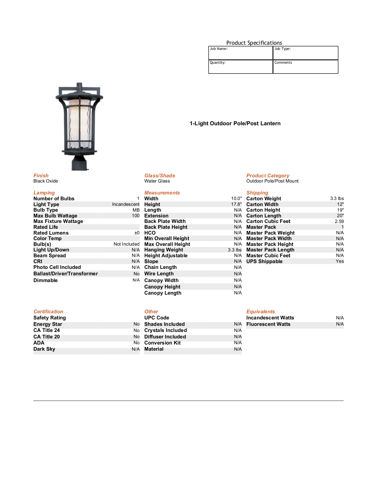 Millwood Pines MLWP3874 Specifications - ManualMachine.com