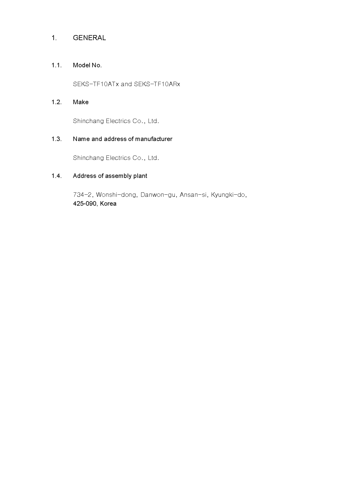 MOBASE ELECTRONICS SEKS TF10ATX, SEKS TF10ARX User Manual