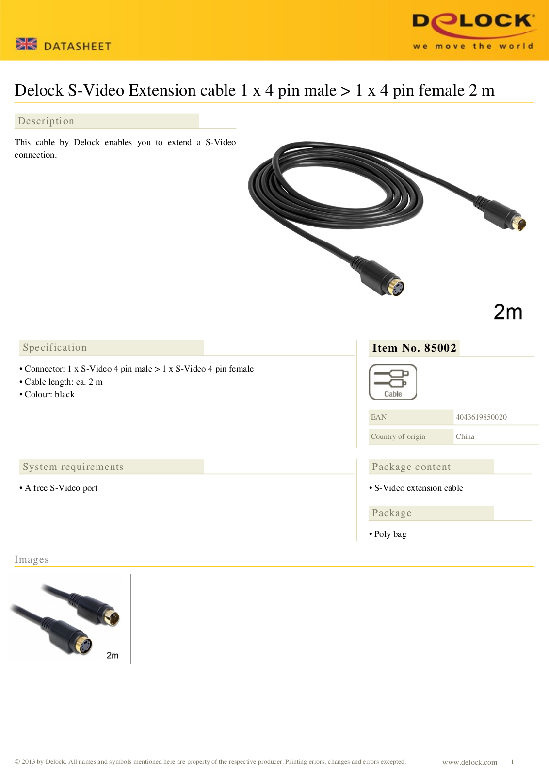 DeLOCK 85002 User Manual