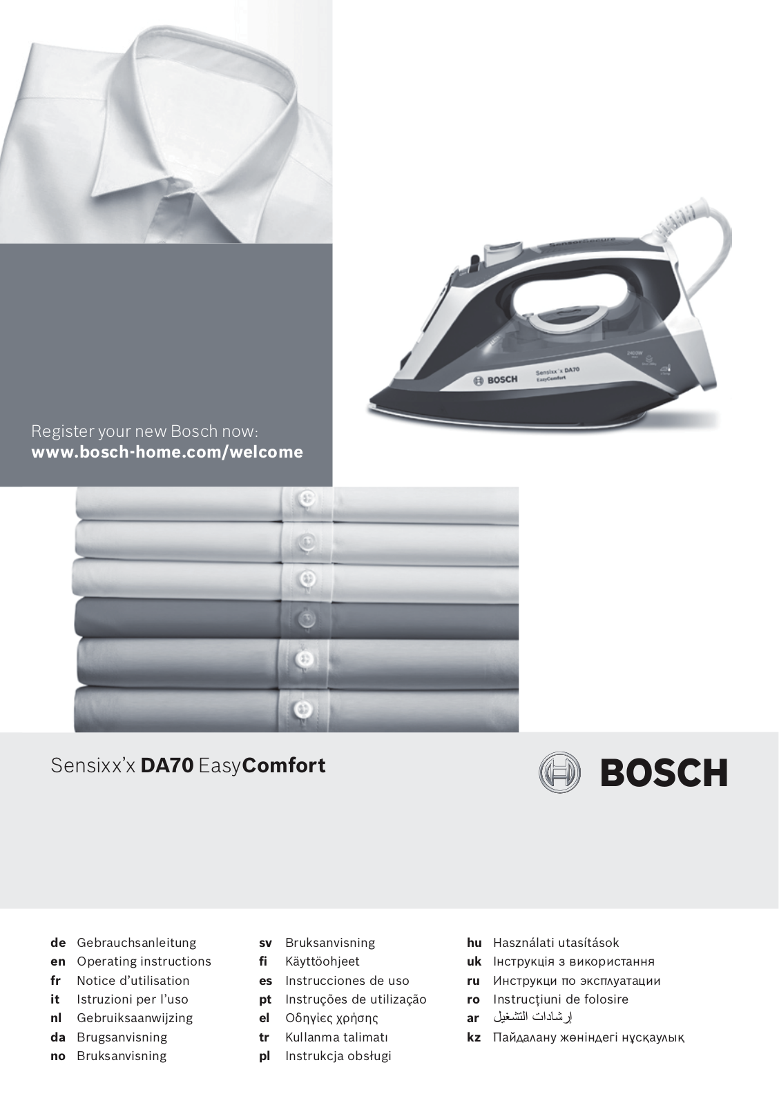 Bosch TDA70EASY operation manual