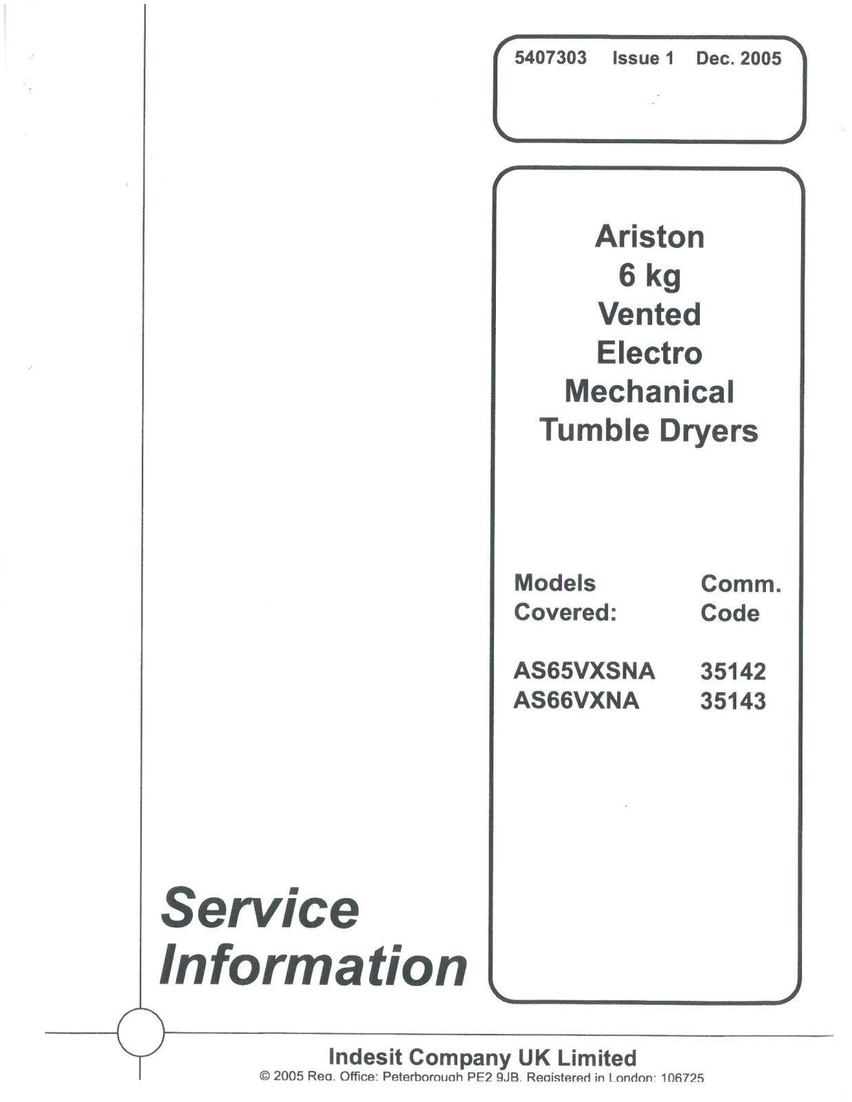 Ariston AS6XXXNA Schematic