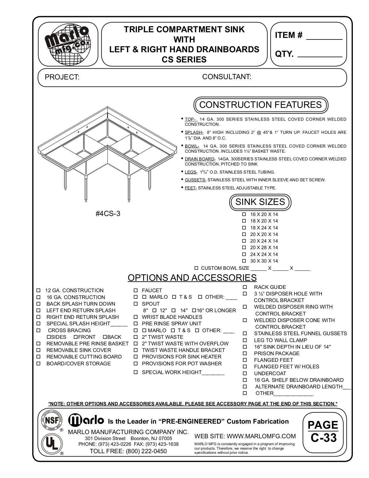 Marlo 4CS-3 -2020-7575 User Manual