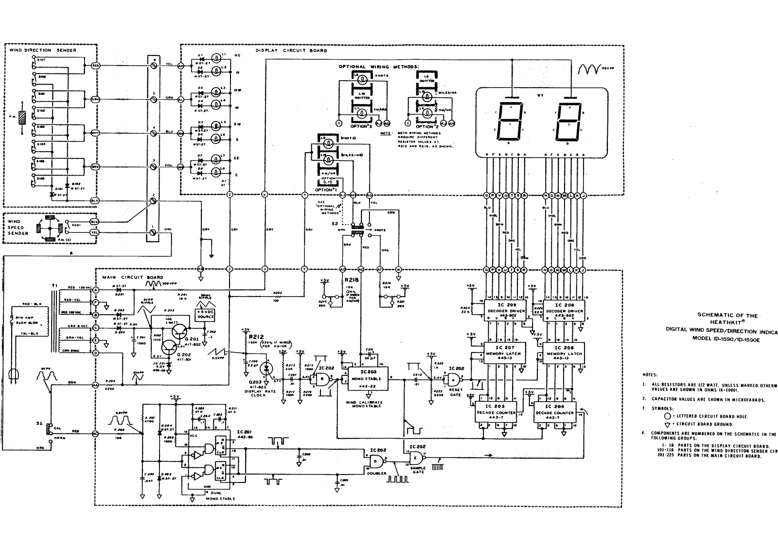 Heathkit ID-1590E Schematic