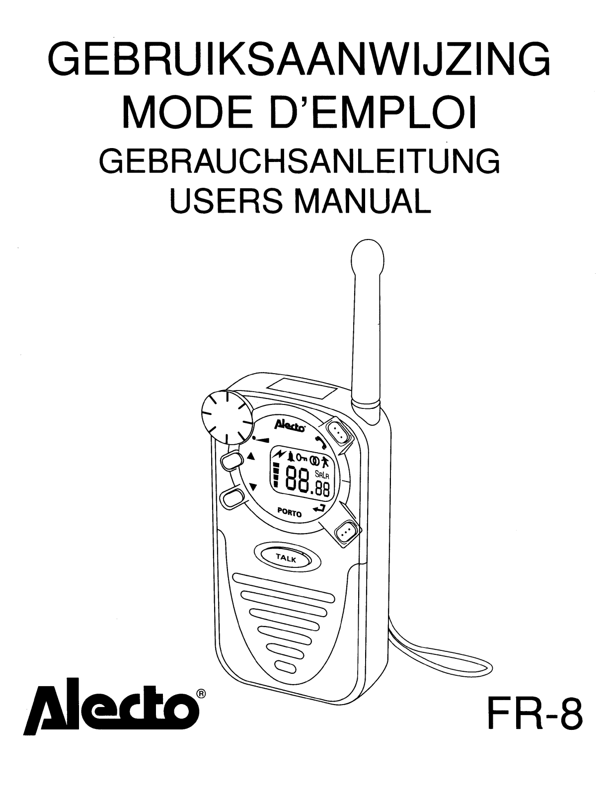 Alecto FR-8 User Manual