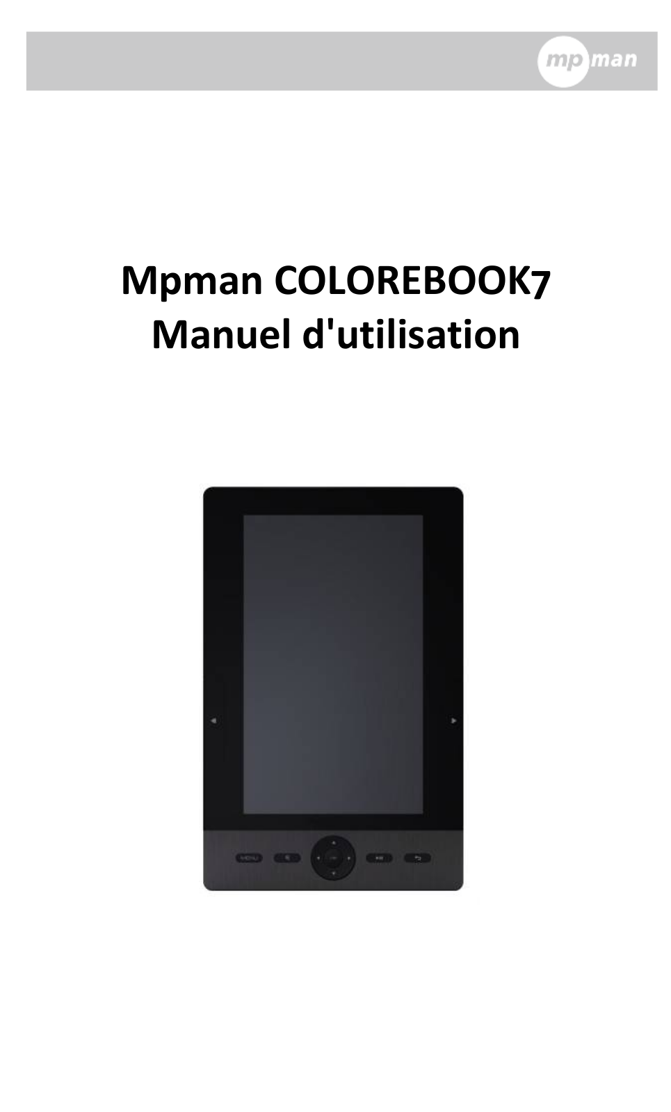 MPMAN ColoreBook 7 User Manual