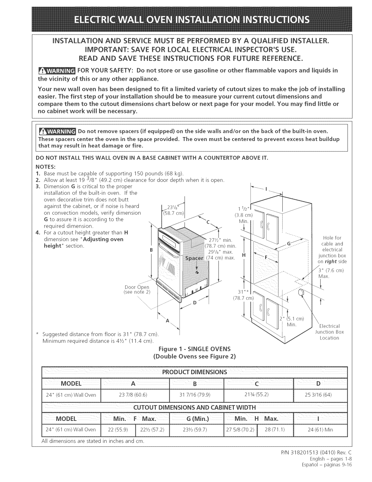 Kenmore 79040524400, 79041394402, 79041394403, 79041399401, 79041399402 Installation Guide - ManualMachine.com