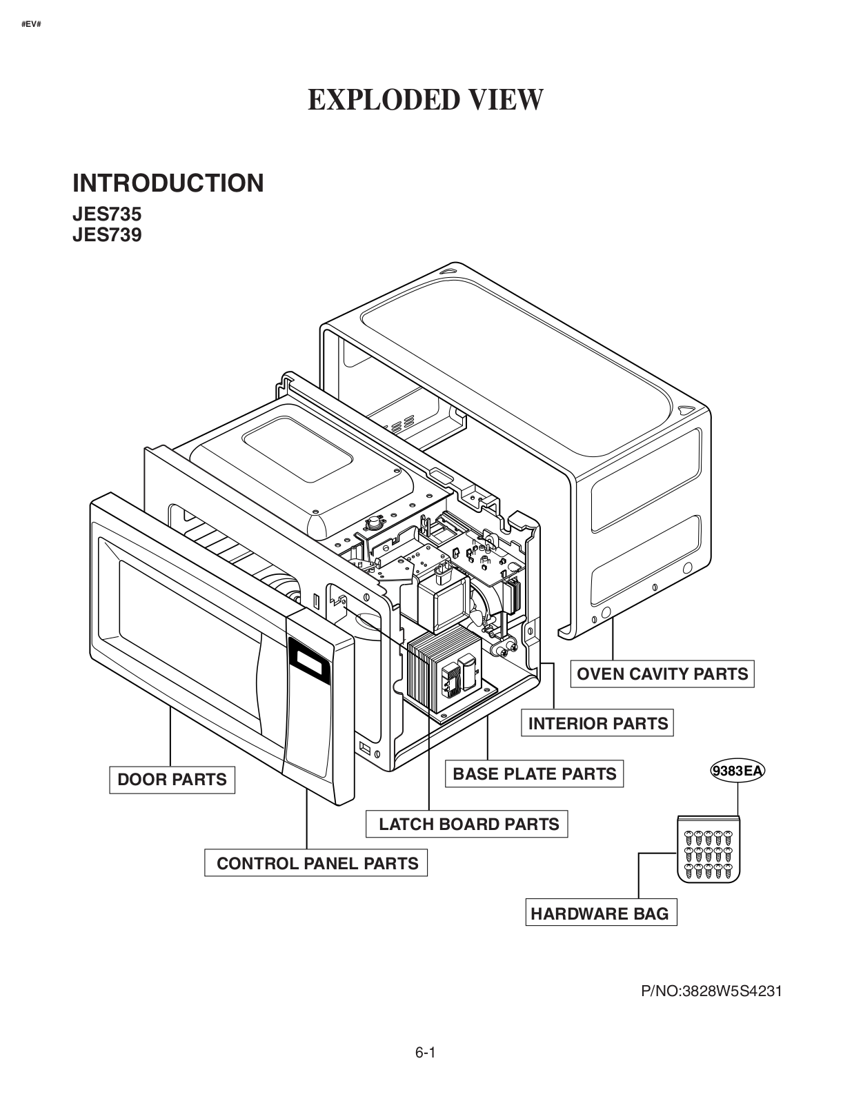 Ge Jes735wj02, Jes735wj03, Jes735wj, Jes735bj02, Jes735wj01 Service Manual