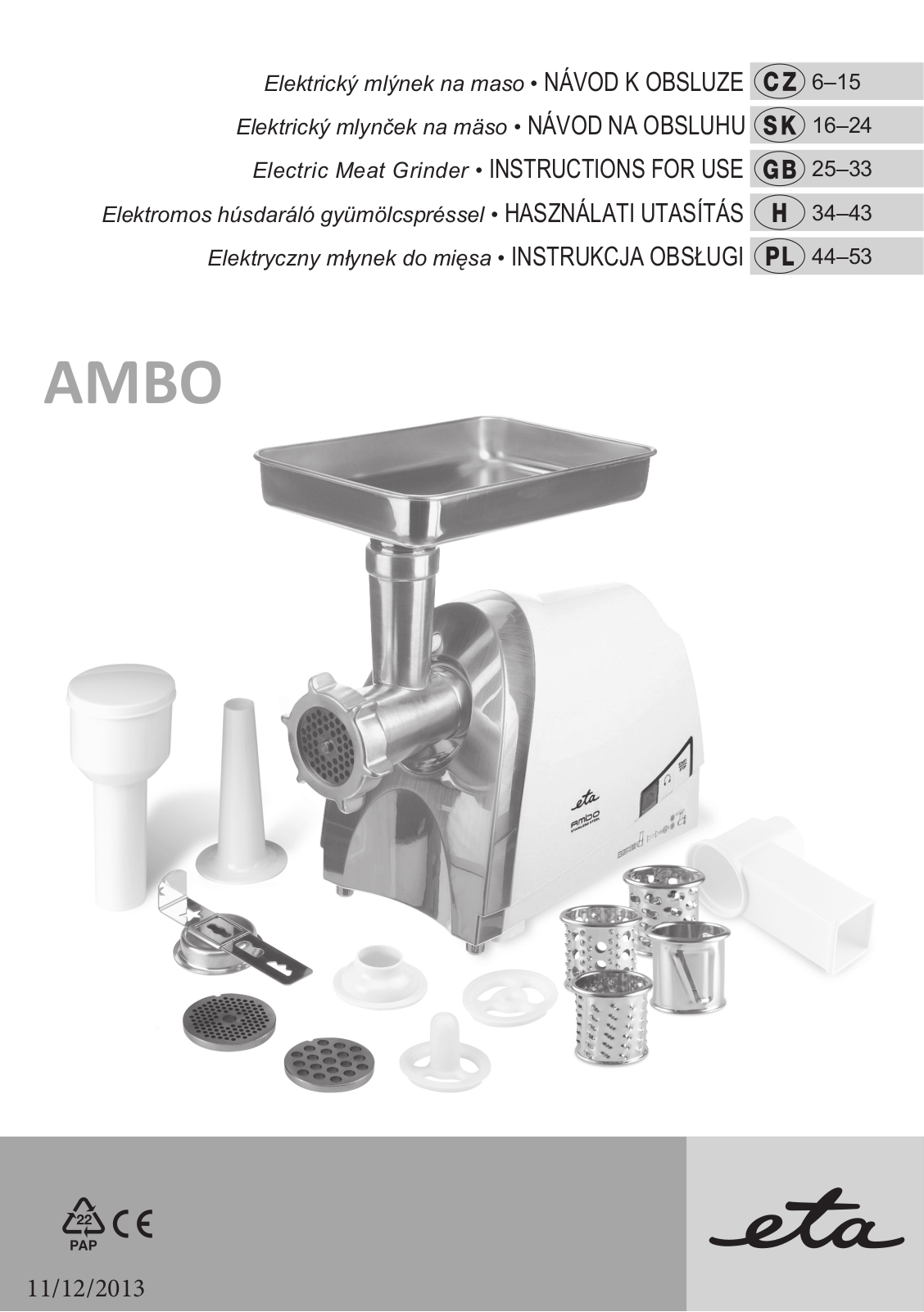 ETA Ambo User Manual