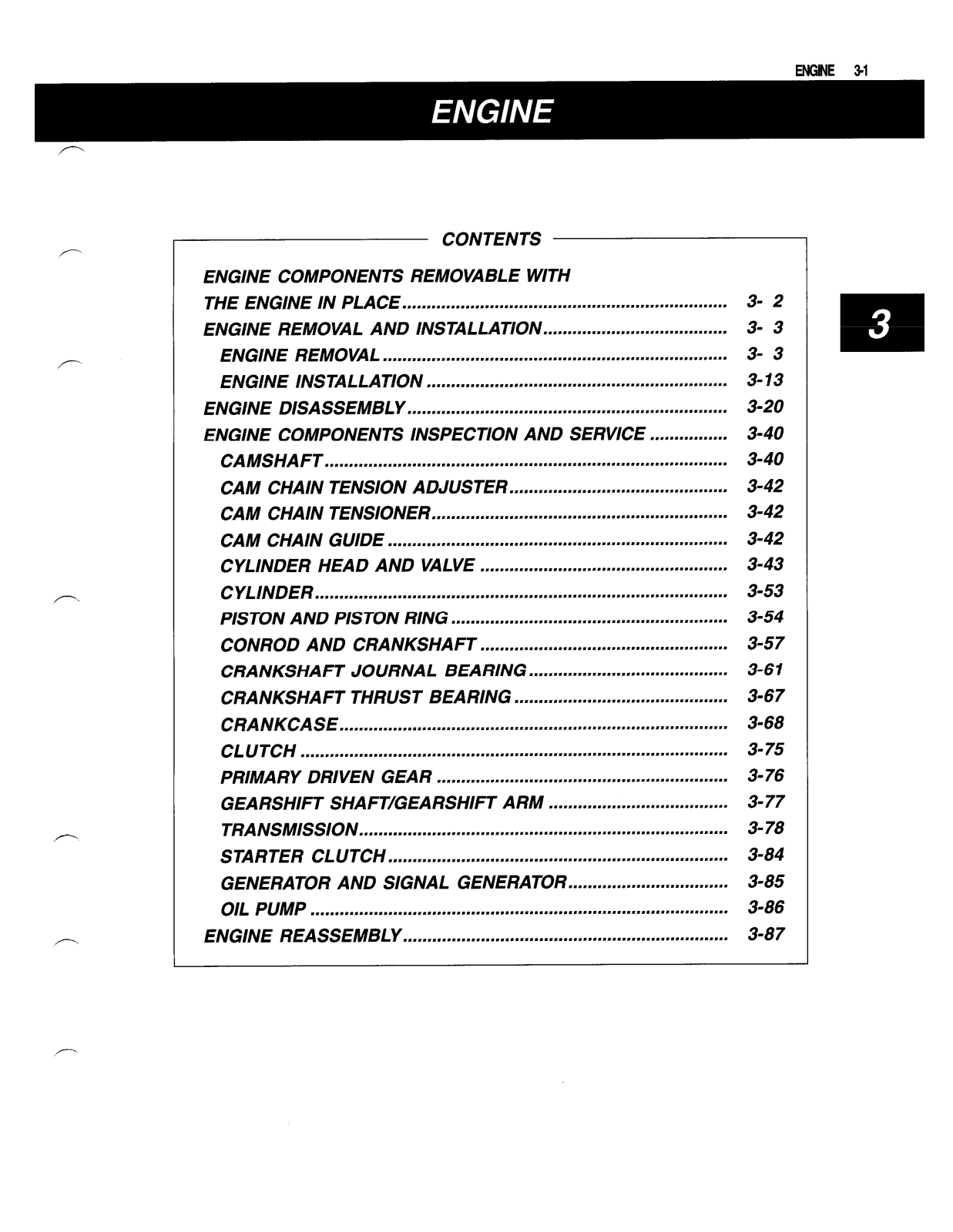 Suzuki SV650 Service Manual 3 Engine