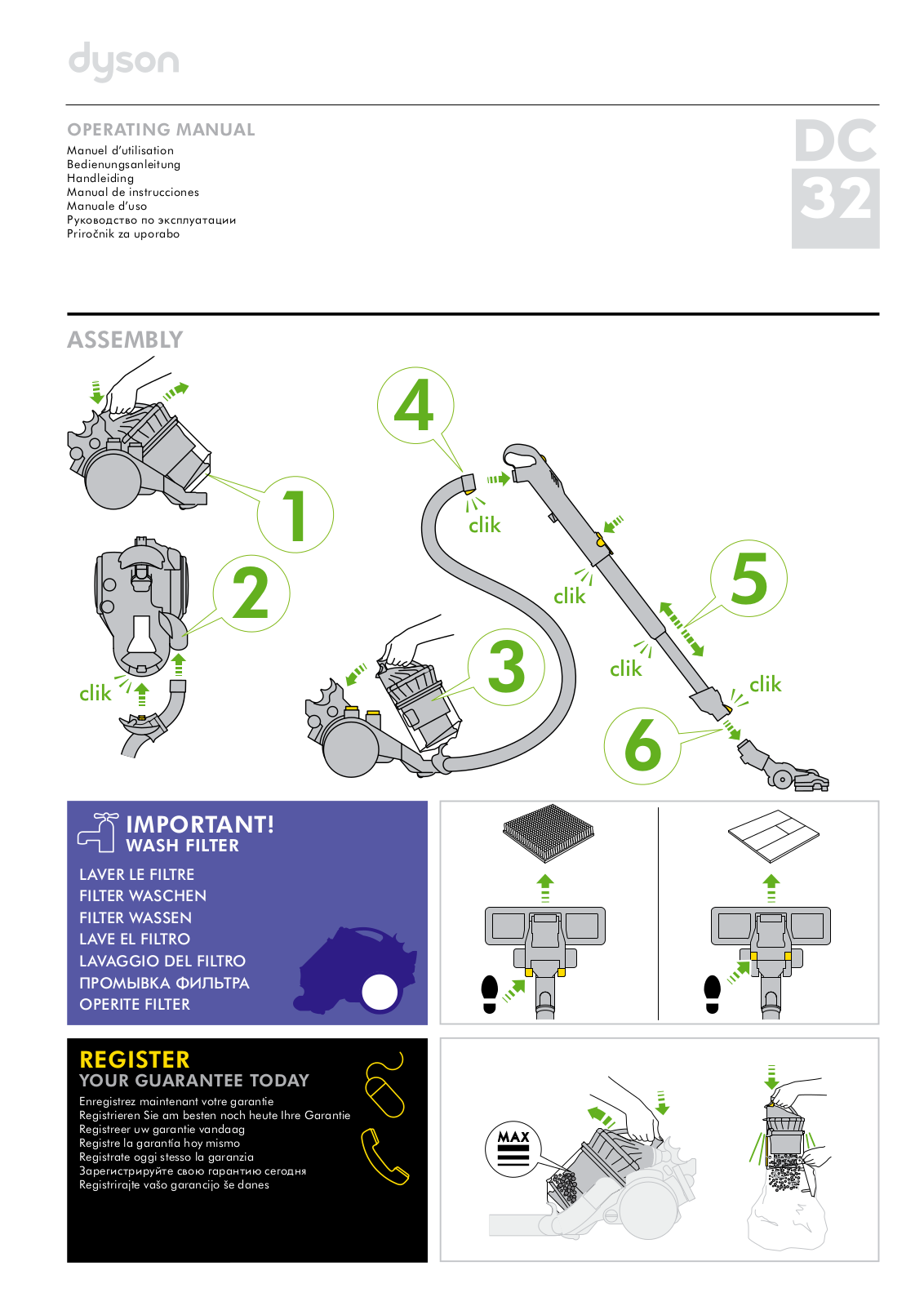 Dyson DC 32 Allergy User Manual