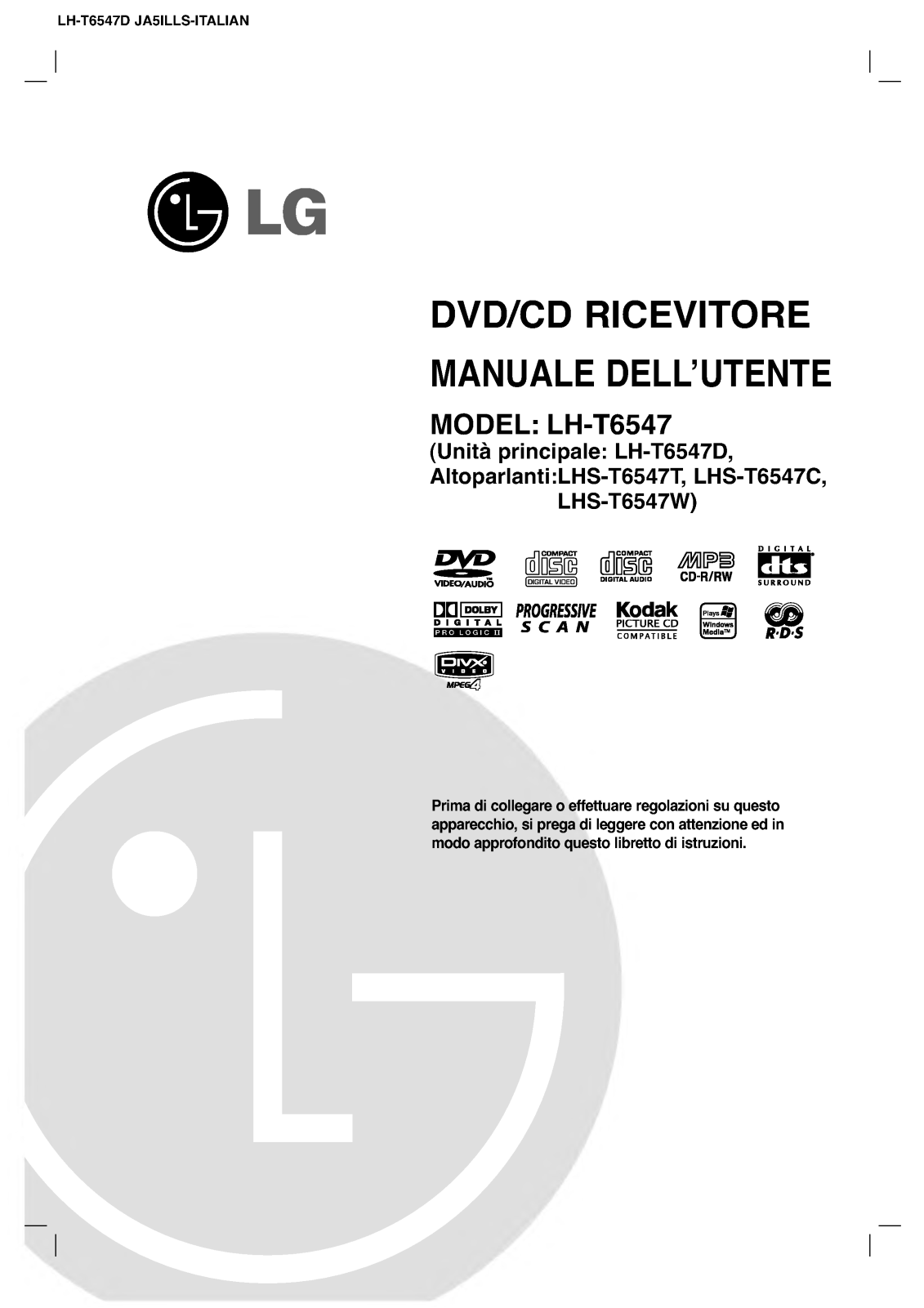 Lg LH-T6547 User Manual