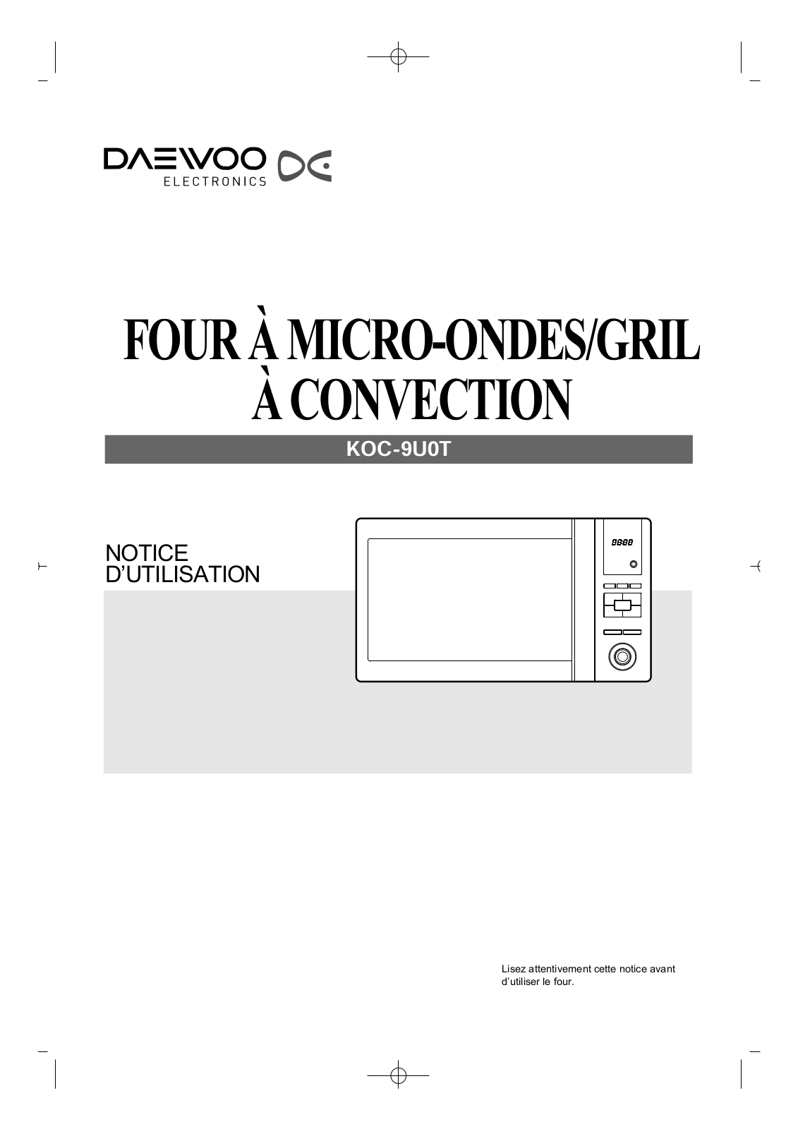 DAEWOO KOC-9U0T User Manual