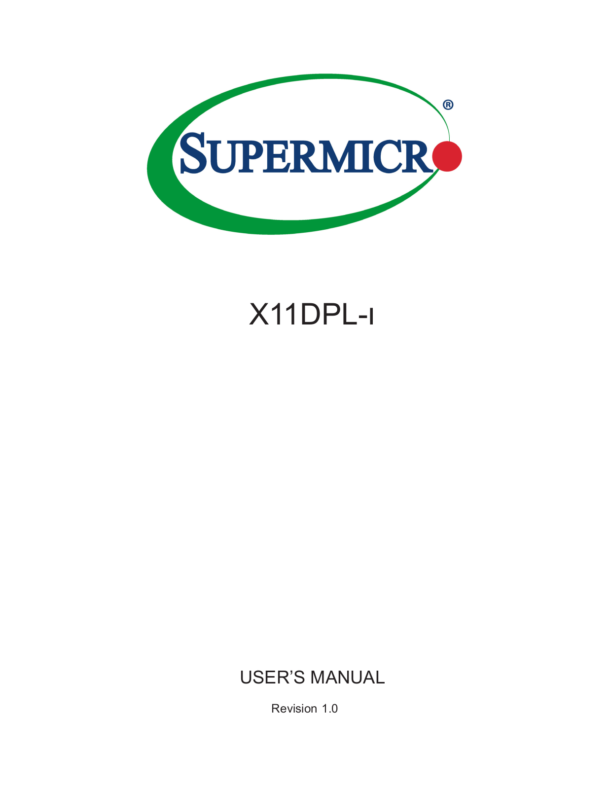 Supermicro X11DPL-I operation manual