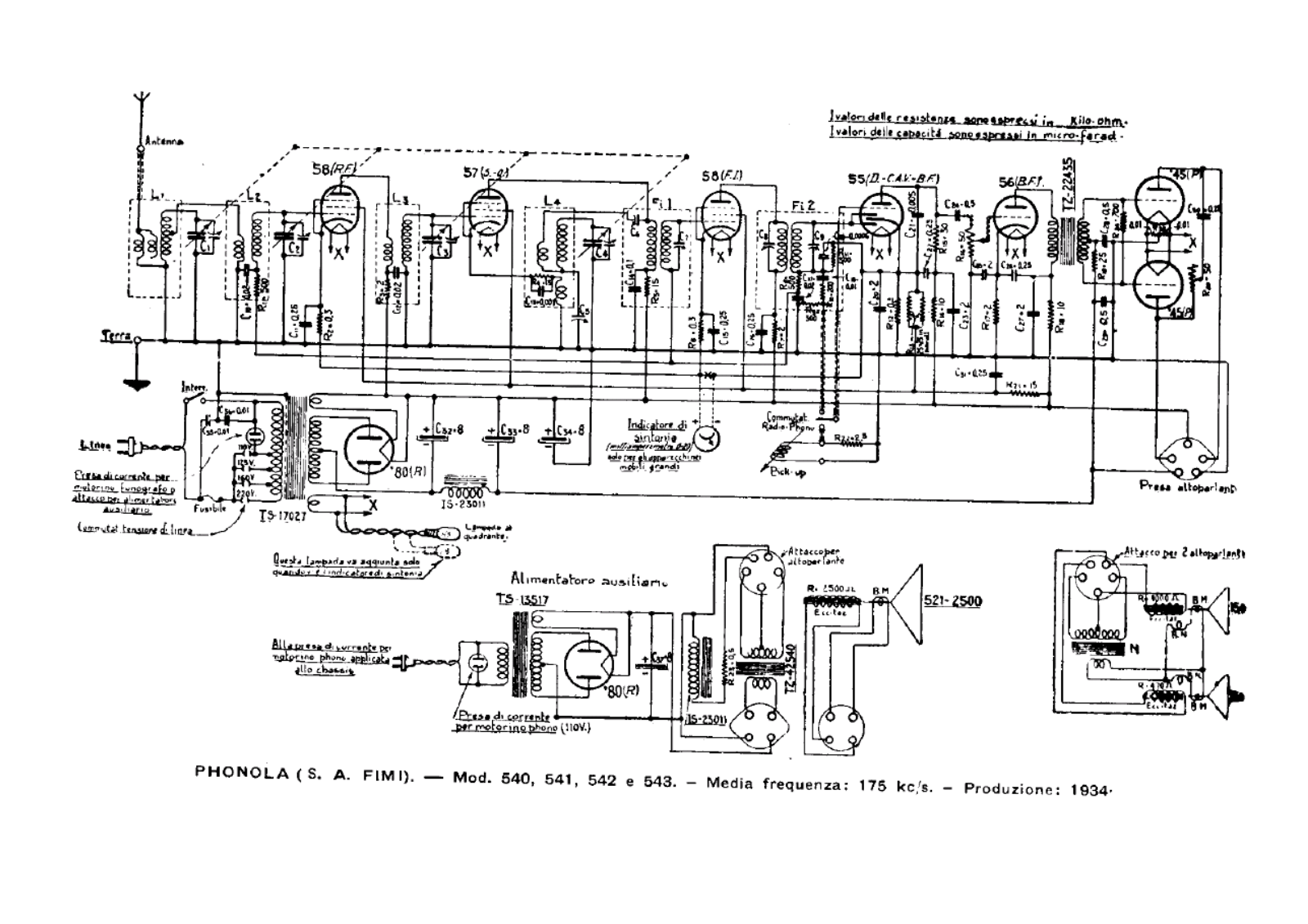 Phonola 540541542543 schematic - ManualMachine.com