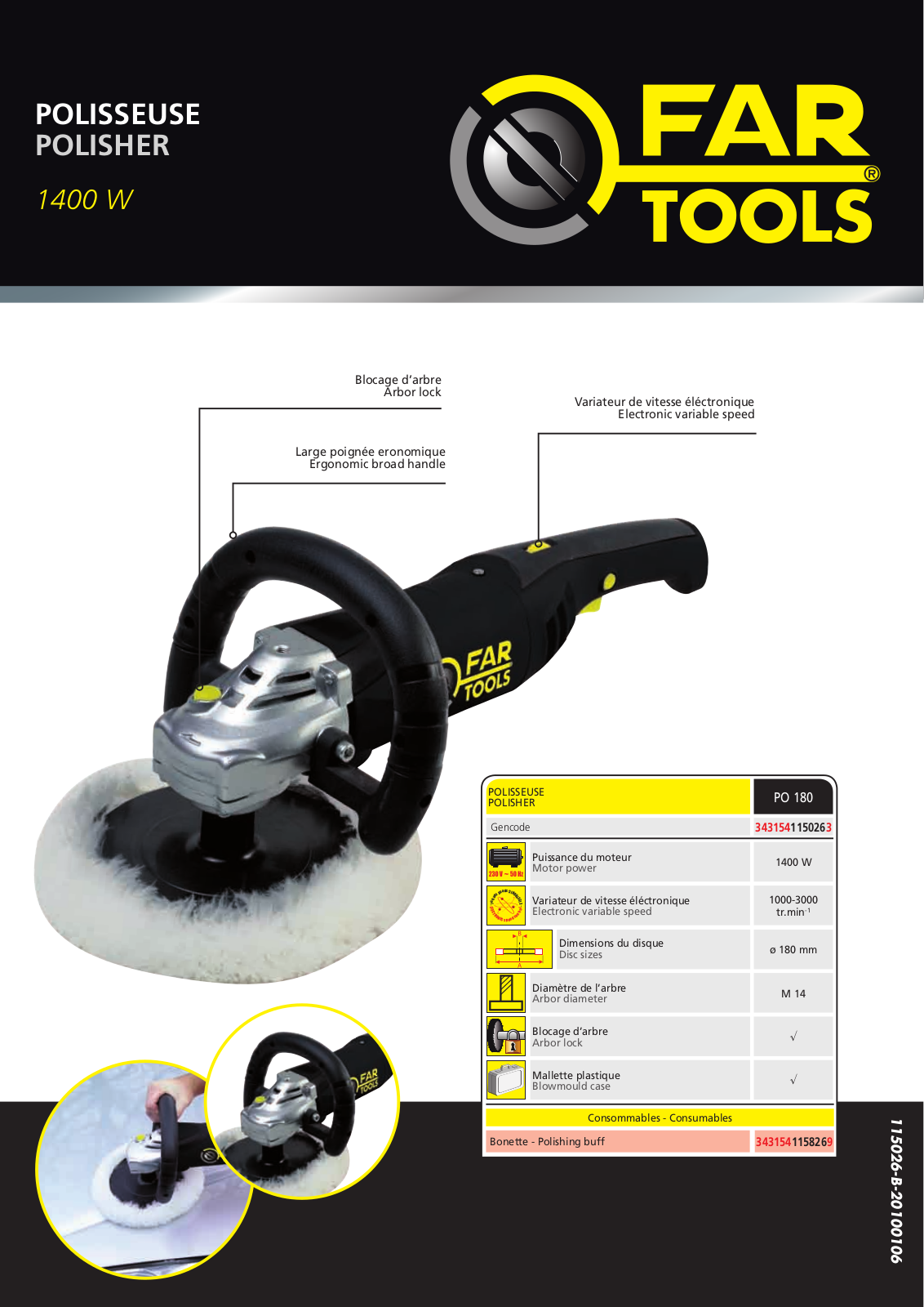 FARTOOLS PO180 User Manual