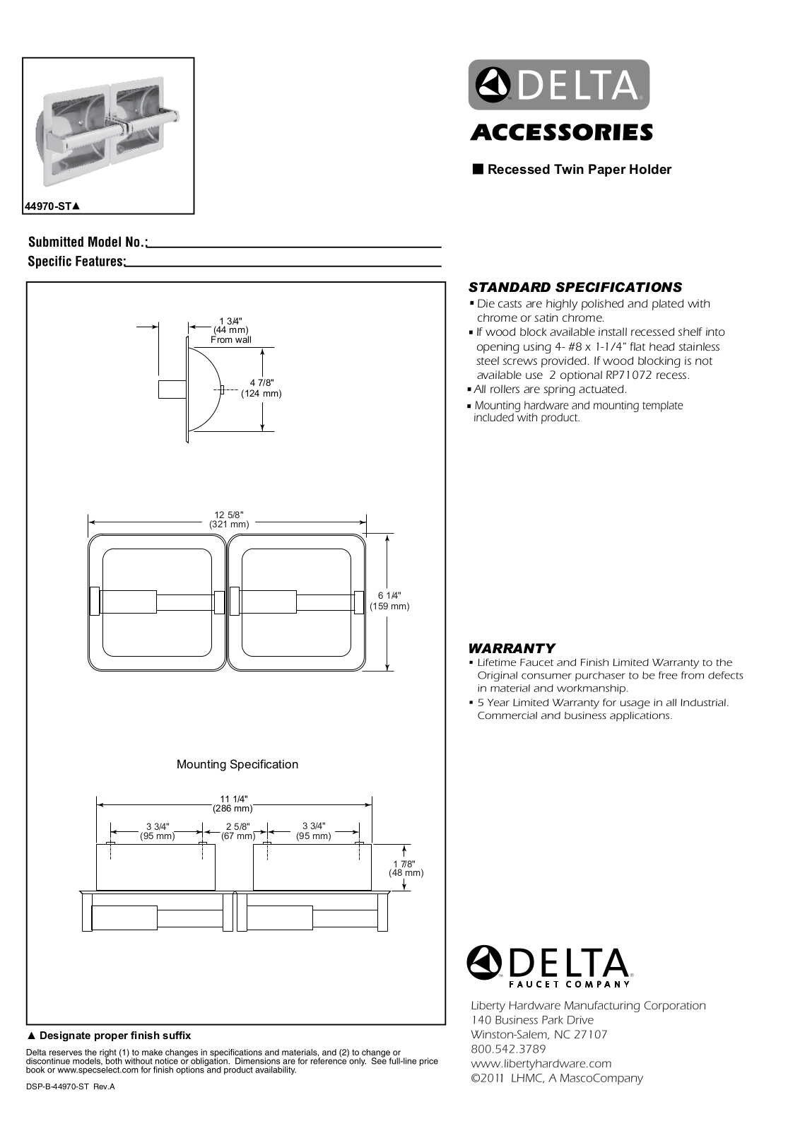 Factory Direct Hardware 44970 User Manual