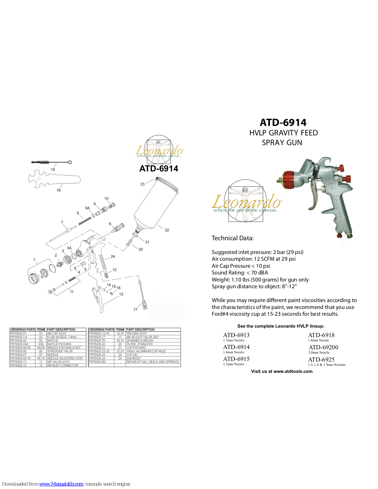 Leonardo ATD-6914 Quick Manual - ManualMachine.com