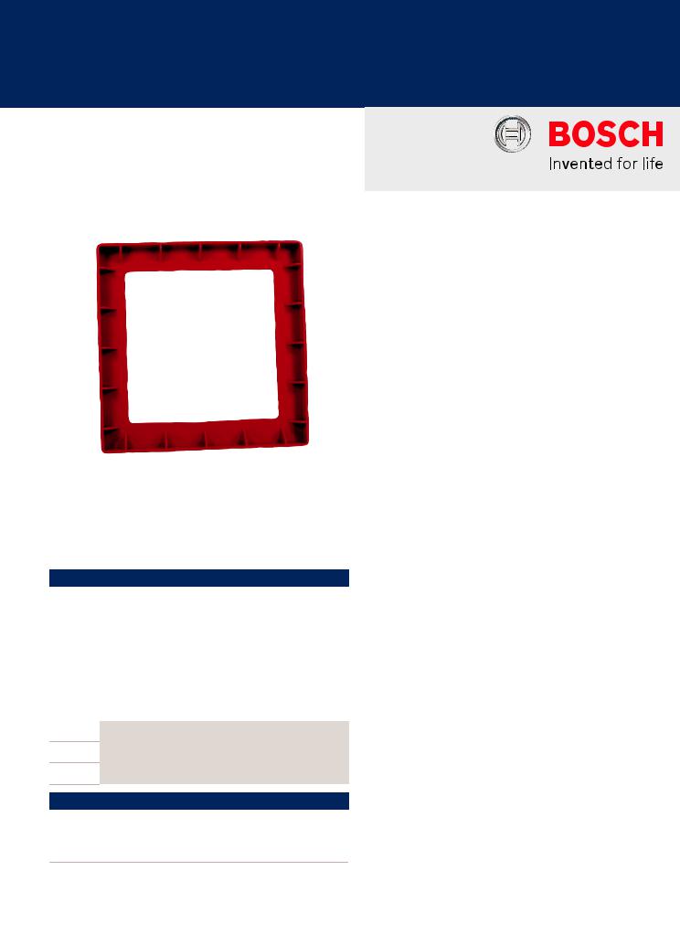 Bosch ISP2-R Specsheet