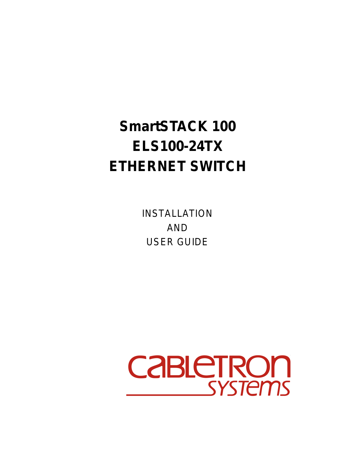 Cabletron Systems ELS100 User Manual