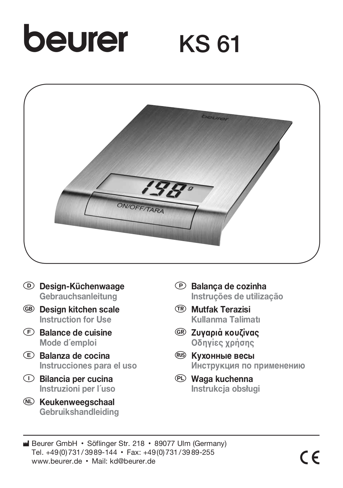 BEURER KS 61 User Manual