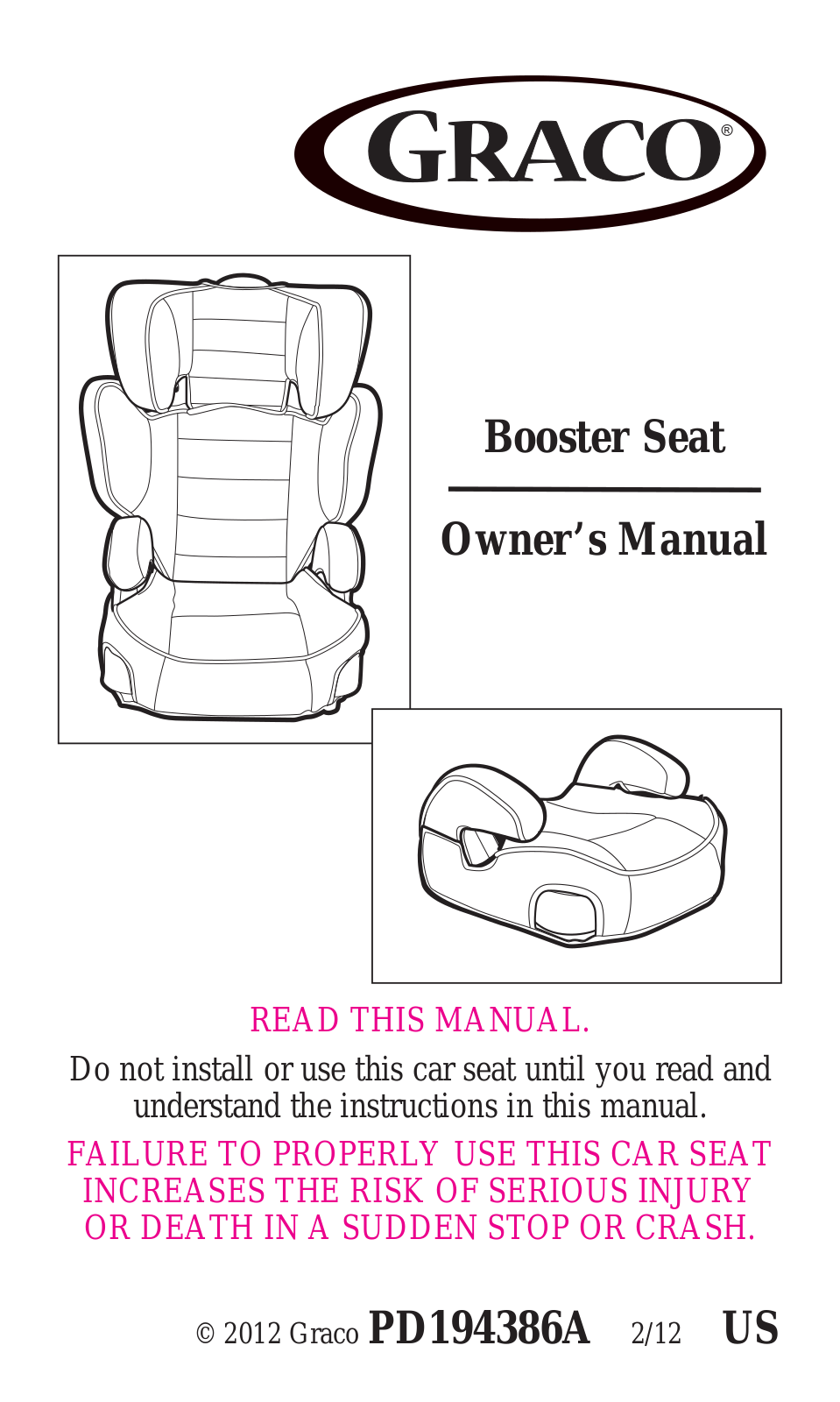 Graco PD194386A User Manual