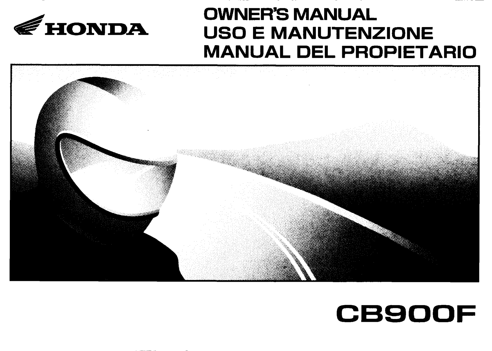 Honda CB900F Owner's Manual