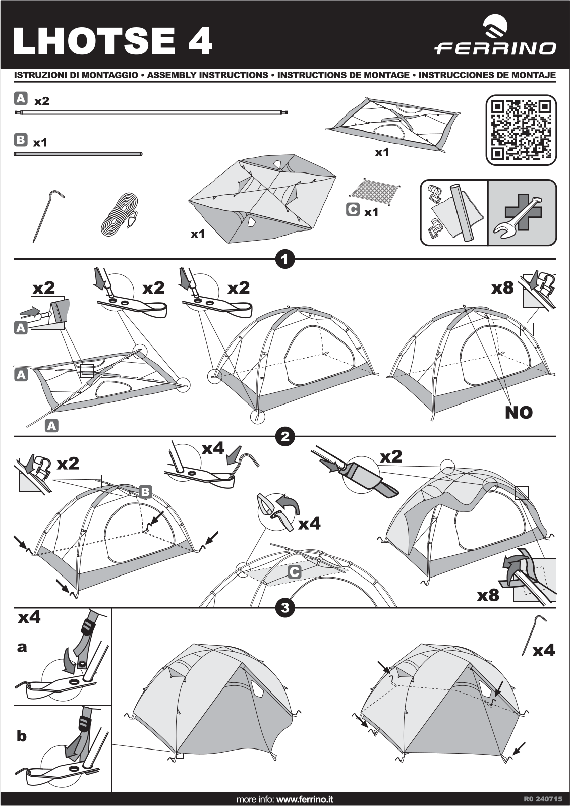 Ferrino Lhotse 4 User manual