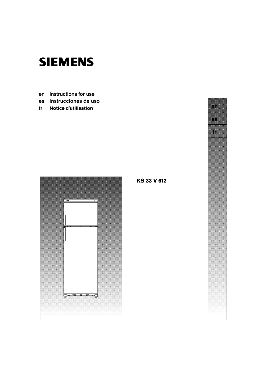 BOSCH KGV31422 User Manual