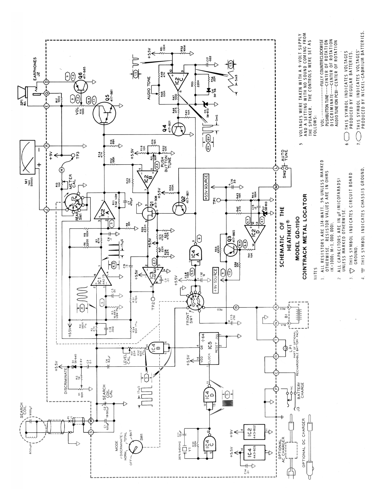 Heathkit GD-1190 Schematic