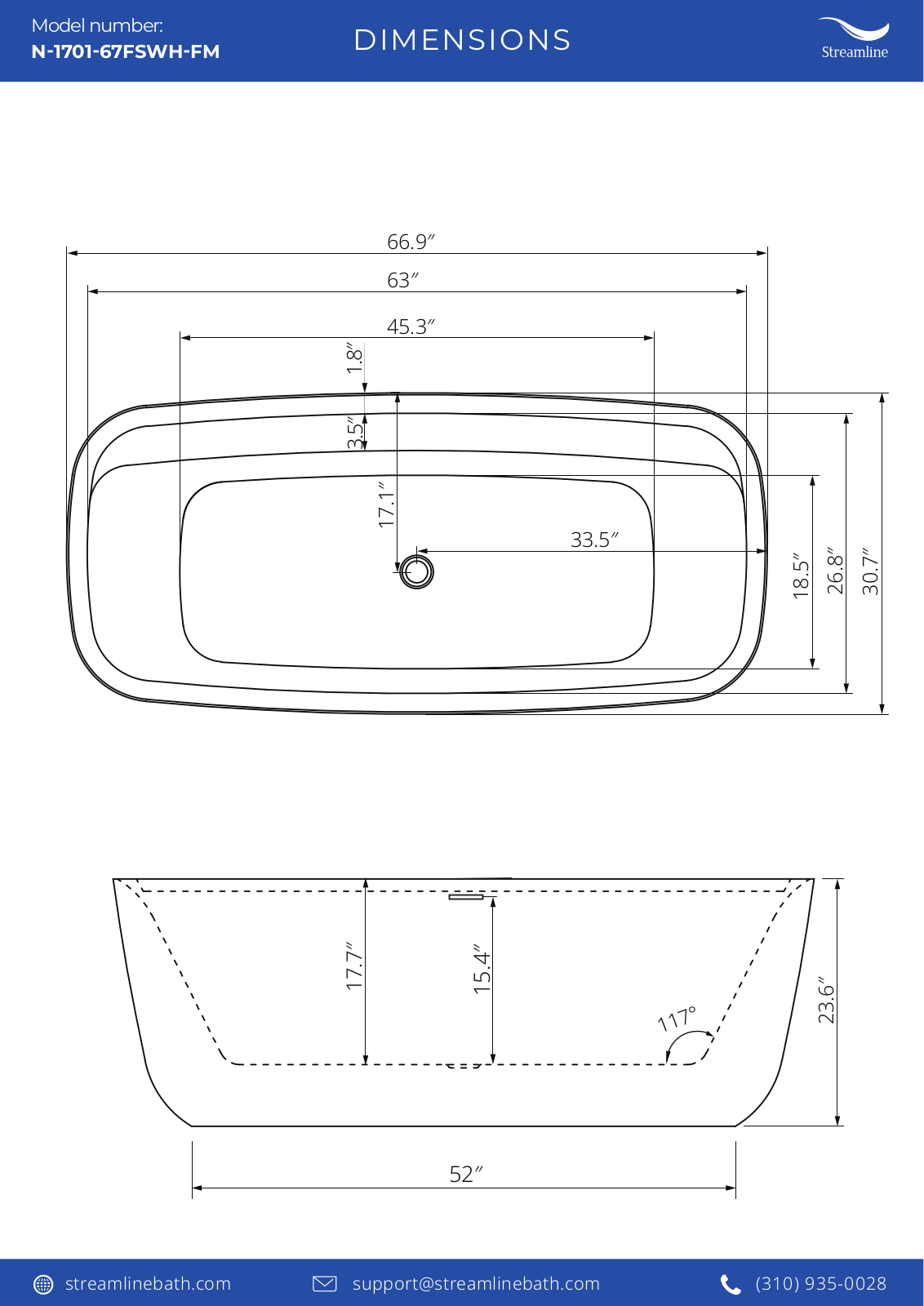 Streamline Bath SLBH7818 Specifications - ManualMachine.com