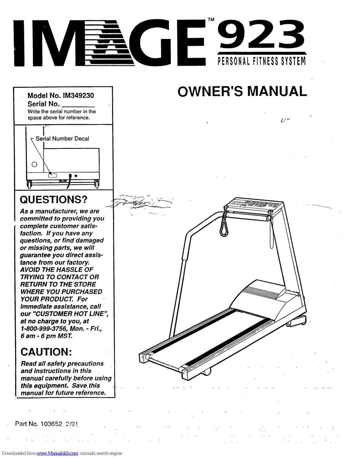 Image 923, IM349230 User Manual