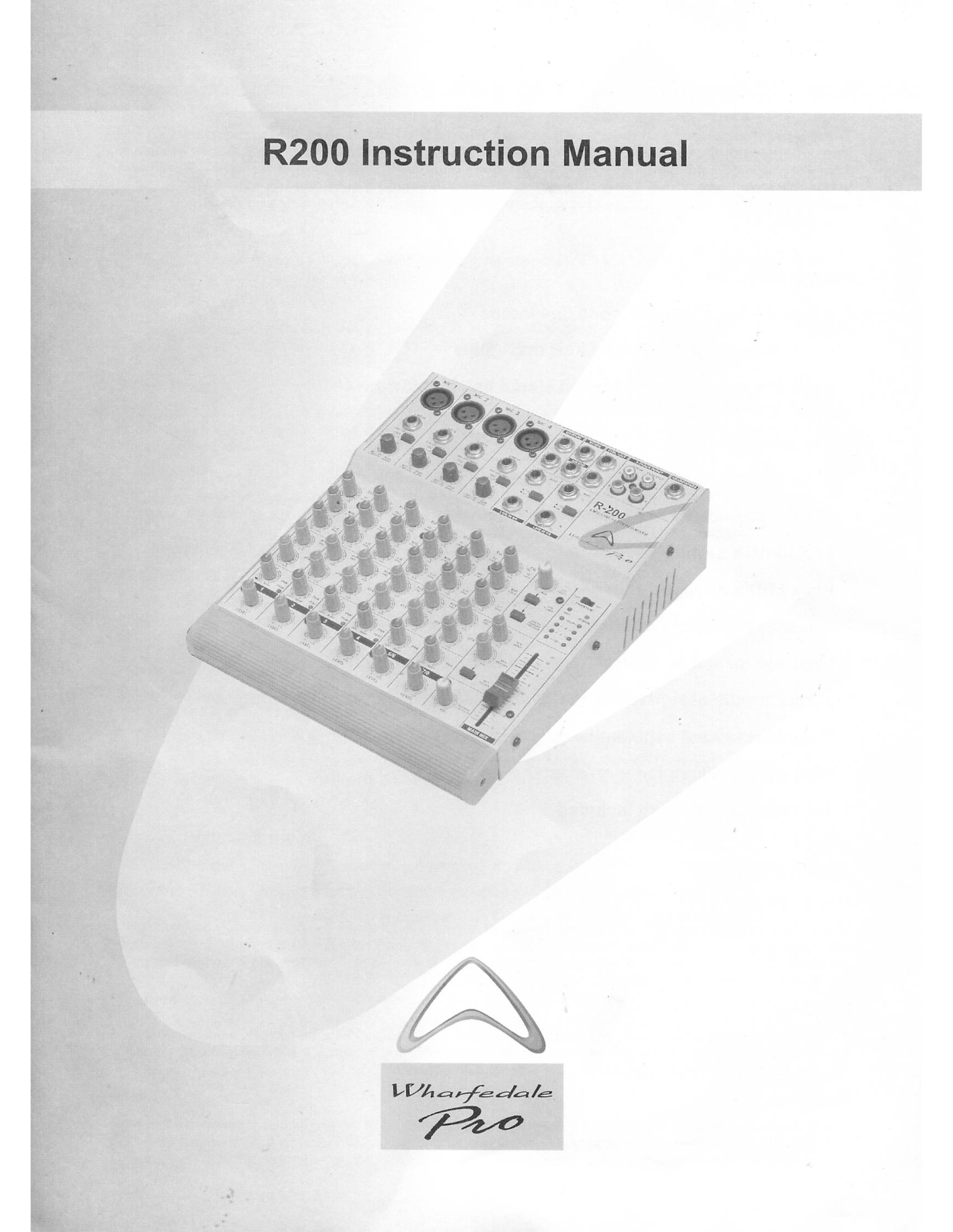 Wharfedale Pro R200 User guide - ManualMachine.com