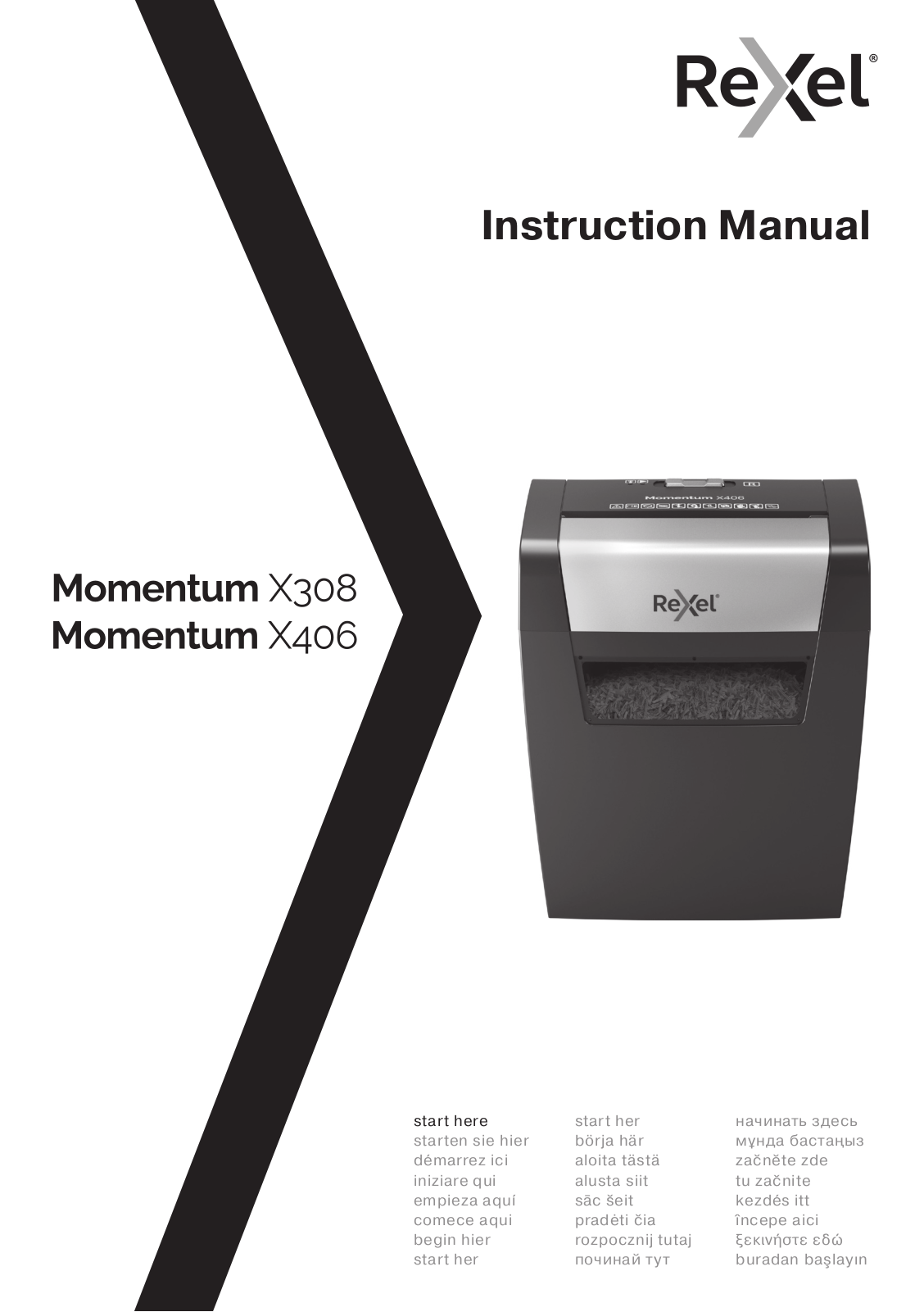 Rexel Momentum X308 User manual