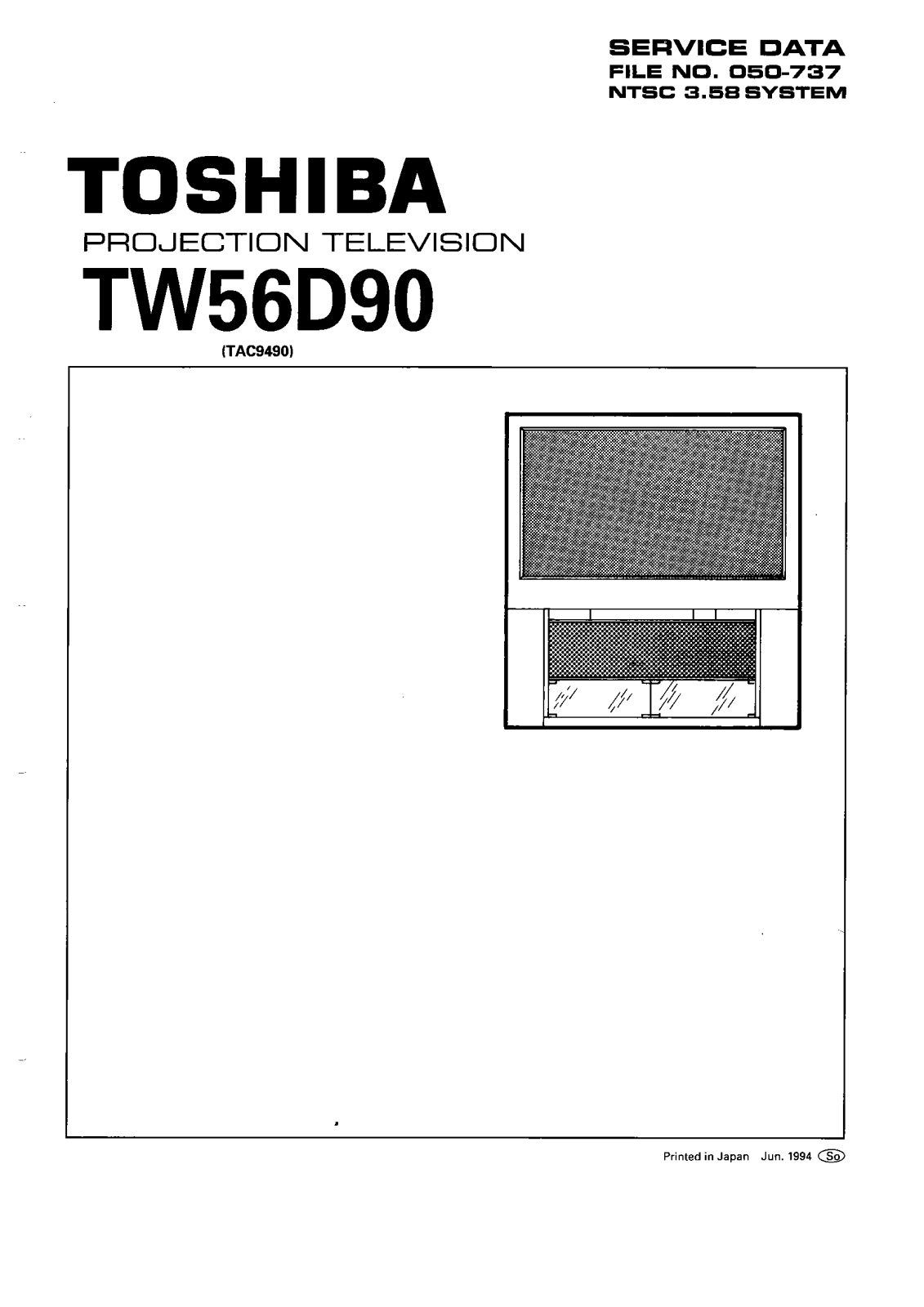 Toshiba TW56D90 Schematic