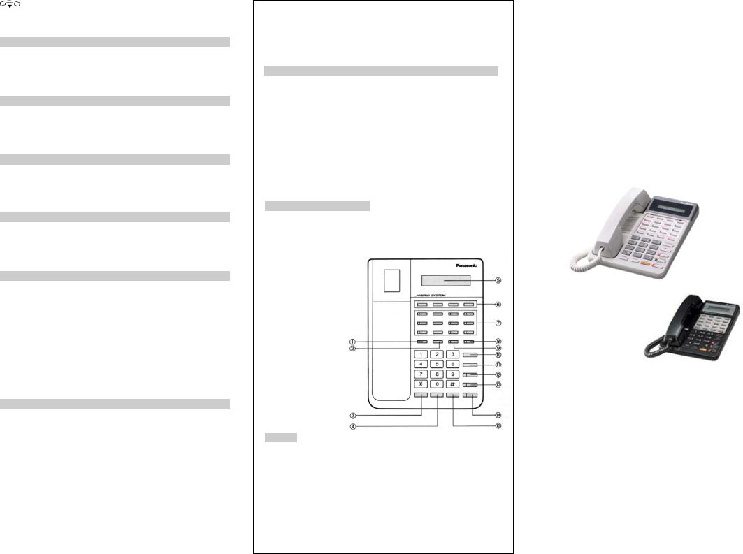 Panasonic KX-T61610, KX-T30810 Instructions Manual