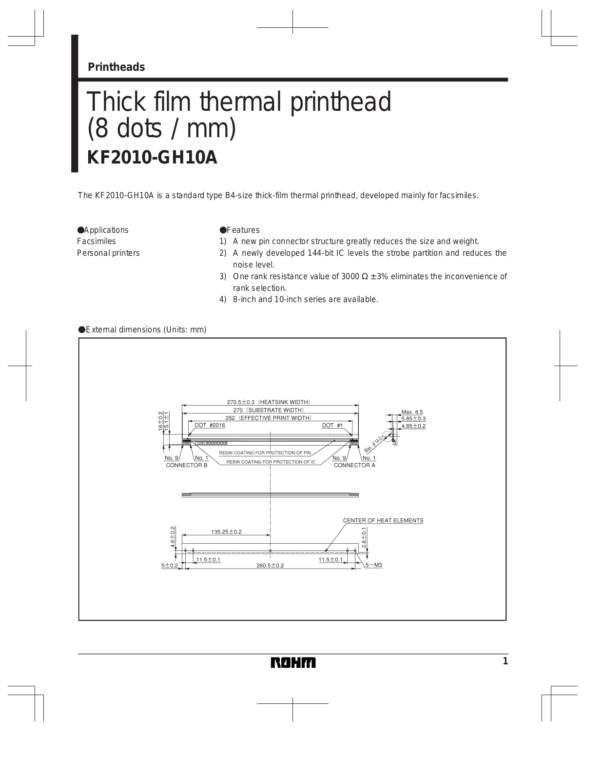 ROHM KF2010-GH10A Datasheet