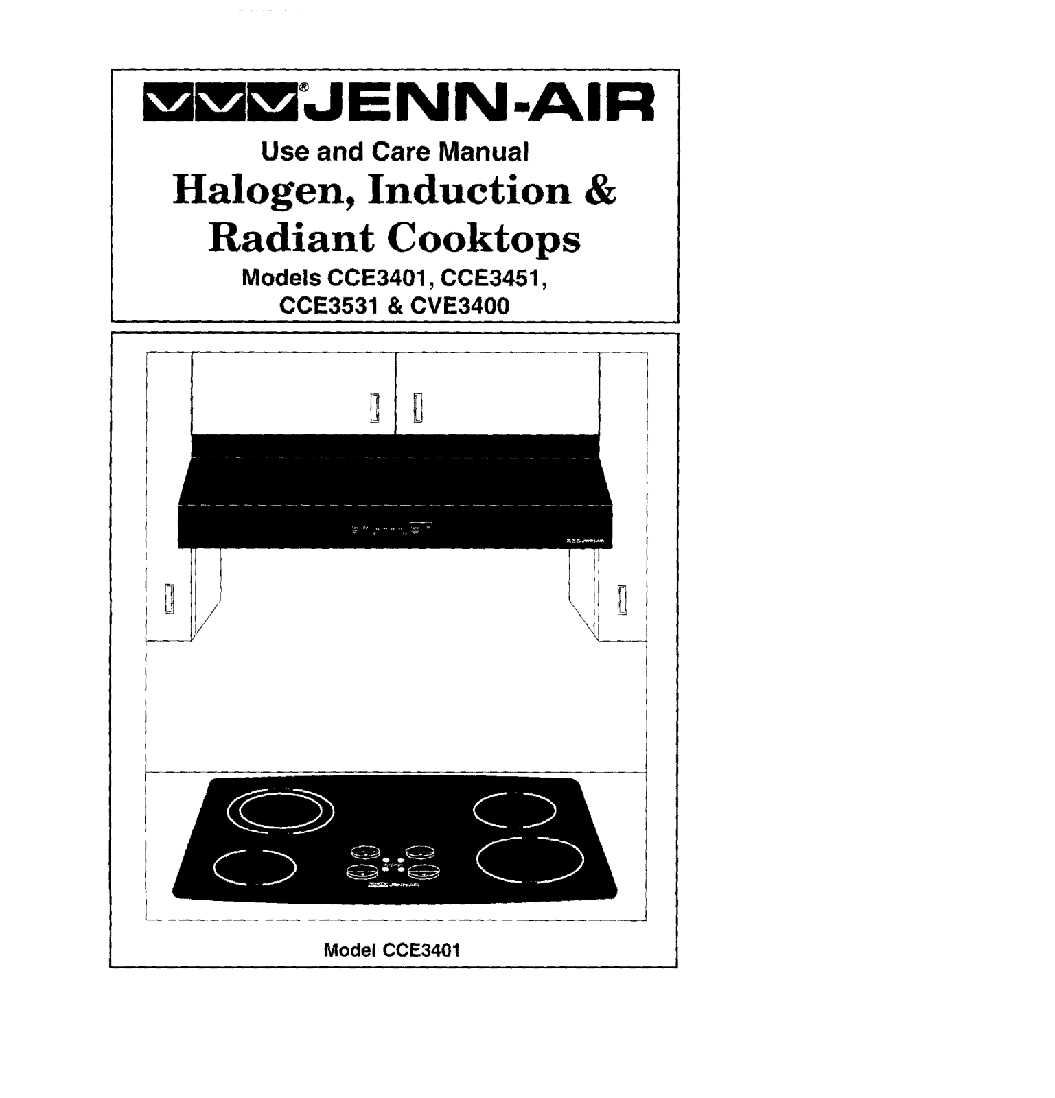 Jenn-Air CVE3400W, CCE3531W, CCE3531B, CCE3451W, CCE3451B Owner’s Manual