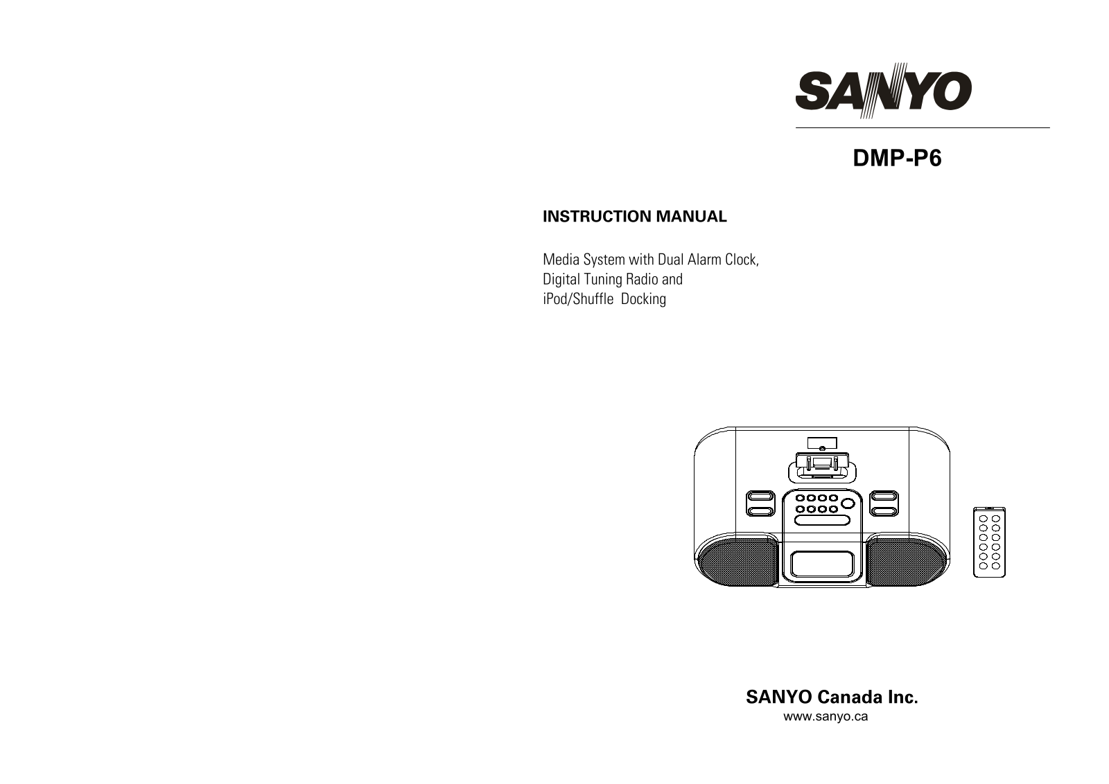 Sanyo DMP-P6 User Manual
