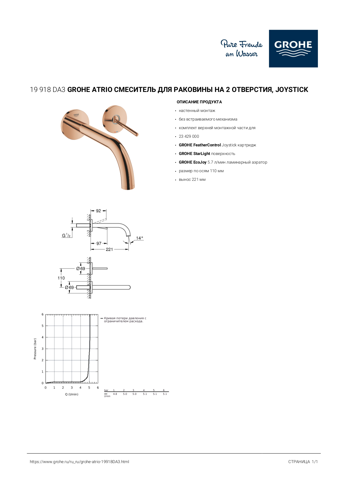 Grohe 19918DA3 User guide