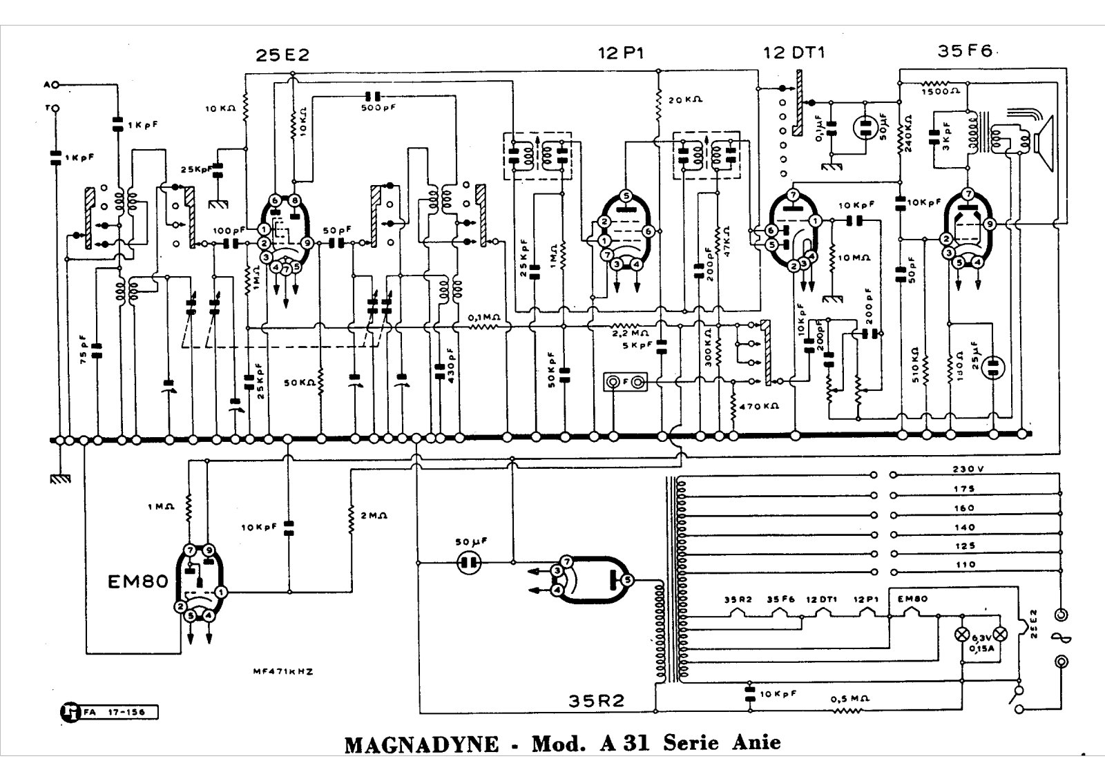 Magnadyne a31 schematic