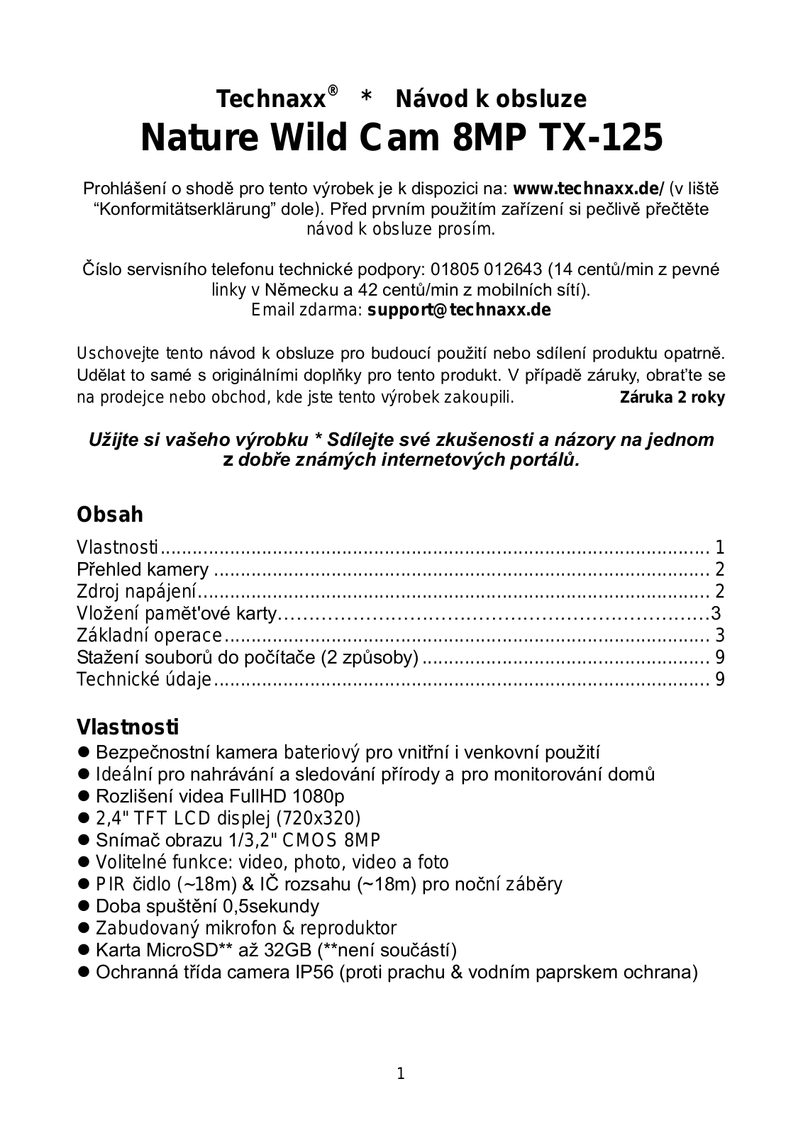 Technaxx TX-125 User Manual