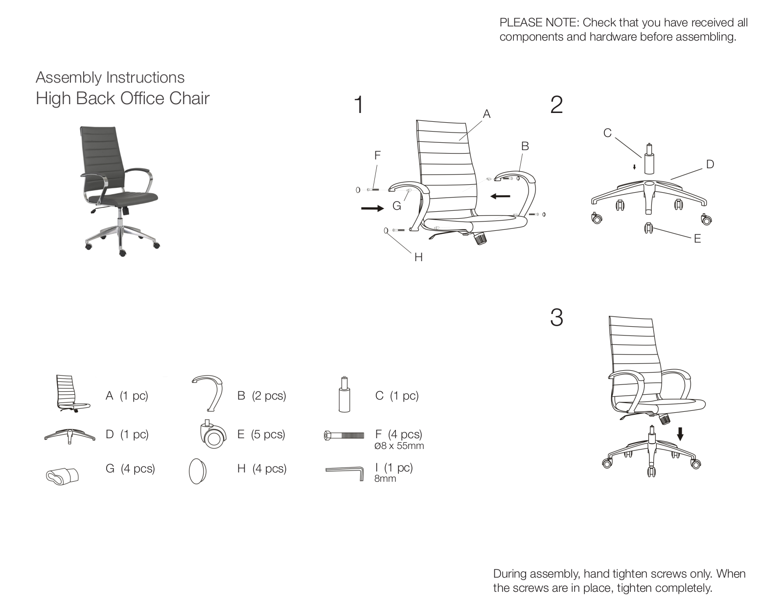 Joss & Main WDLN3601 Assembly Instructions - ManualMachine.com