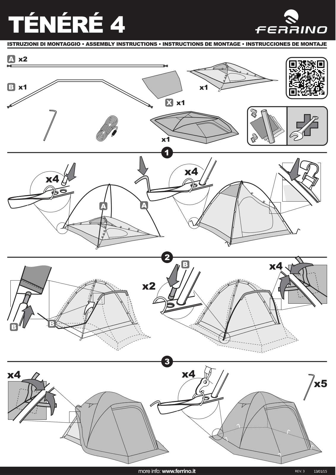 Ferrino Tenere 4 Service Manual