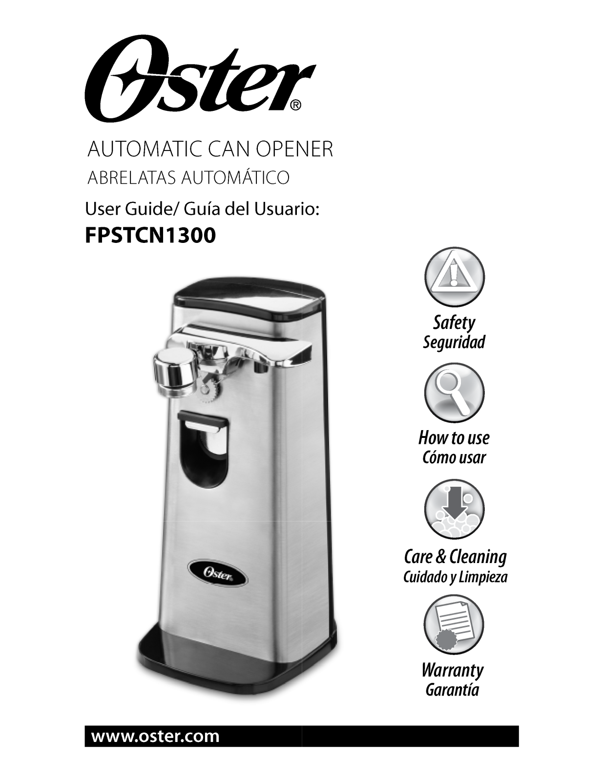 Oster FPSTCN1300 User Manual