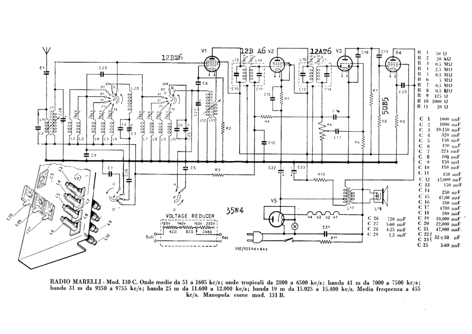 Radiomarelli 130c schematic - ManualMachine.com
