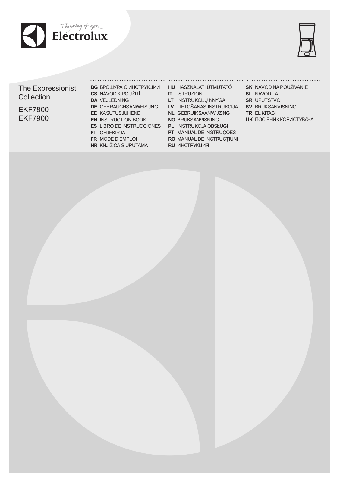 Electrolux EKF 7800 User Manual