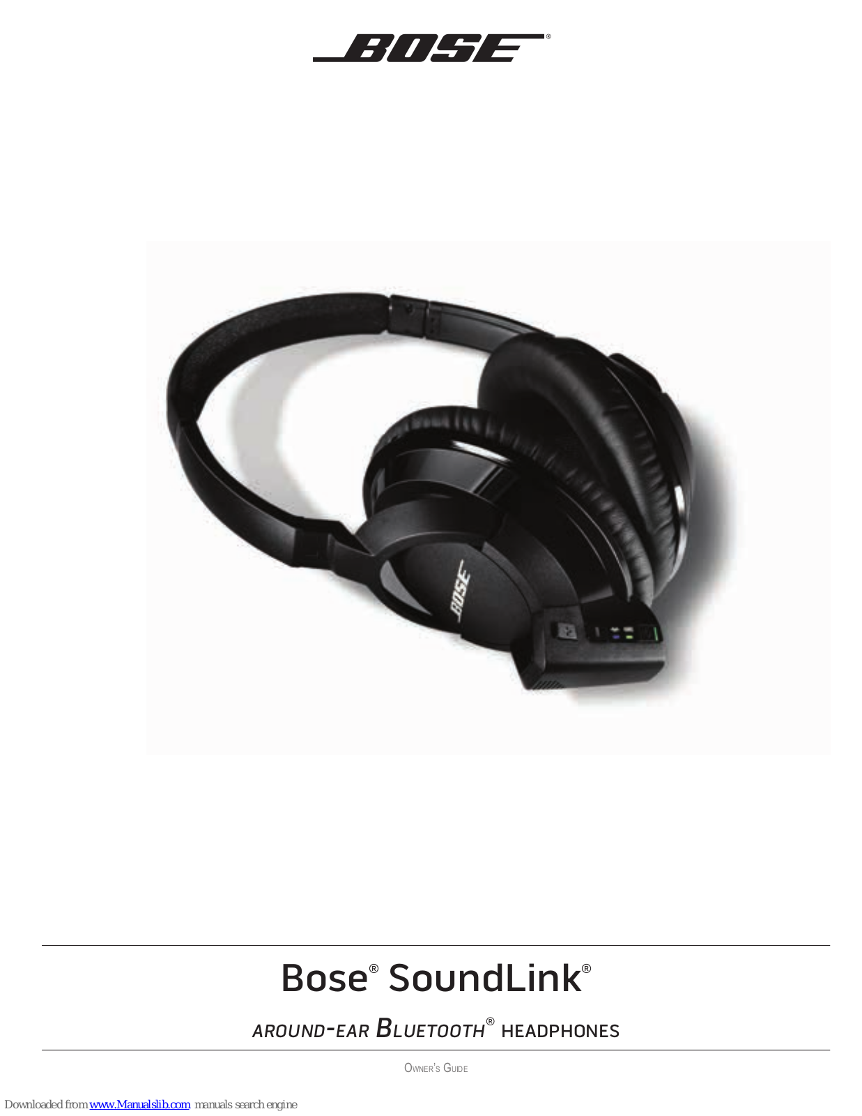 Bose SoundLink around-ear Owner's Manual